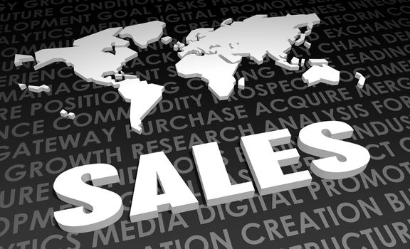 Sales Industry Global Standard on 3D Map