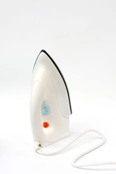 Electric iron on white background