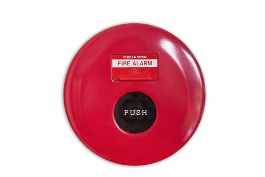 Fire alarm signal on white background