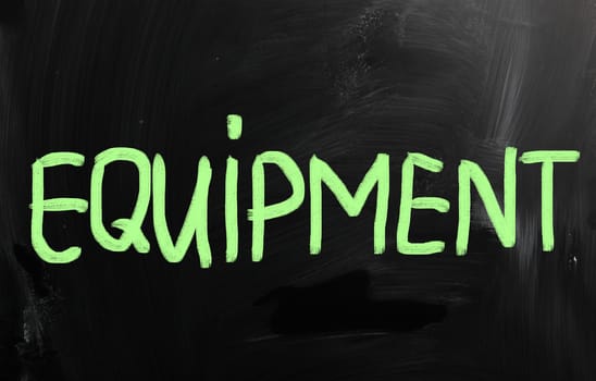 Business ideas handwritten with white chalk on a blackboard.
