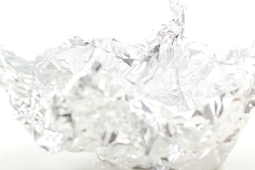 Abstract figure made of aluminium foil