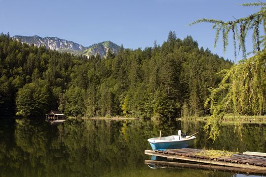 Austria Toplitzsee 11-08-2012 landscape lake and forest