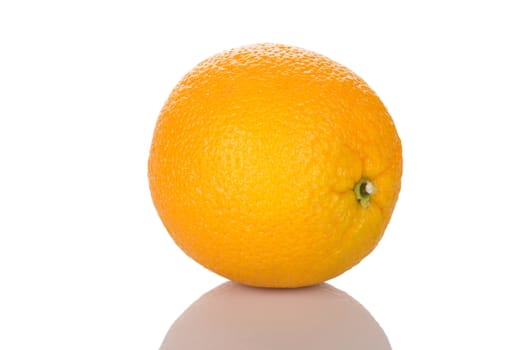 Orange fruit isolated on white background close up.