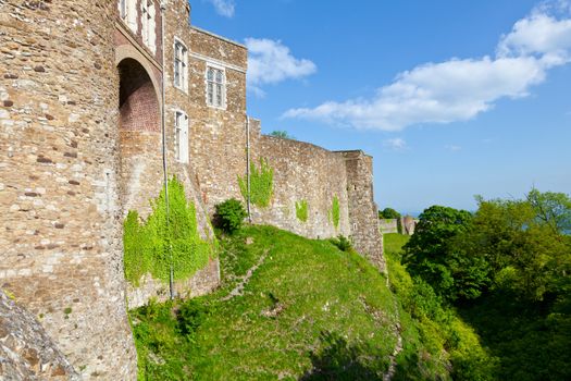 Medieval Dover Castle in England