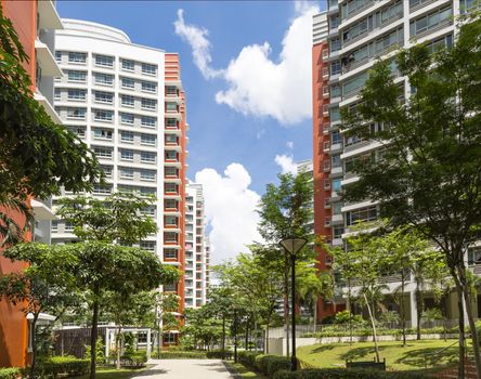 A walkway leading to new resident Estate. 