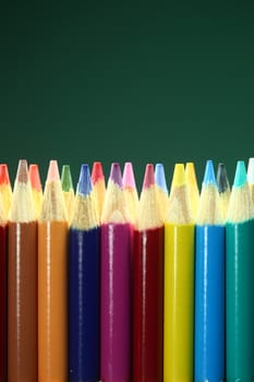 Back to School Colored Pencils With Extreme Depth of Field