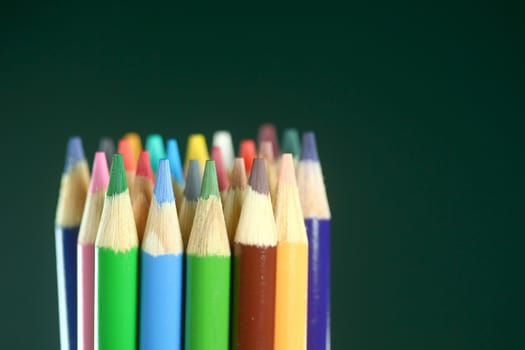 Back to School Colored Pencils With Extreme Depth of Field