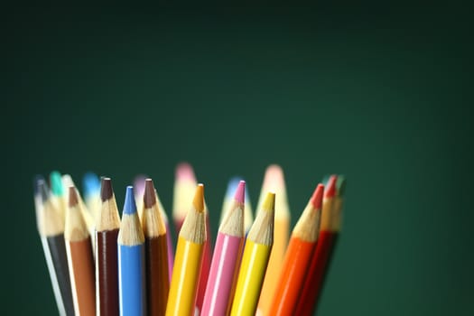 Back to School Colored Pencils With Extreme Depth of Field