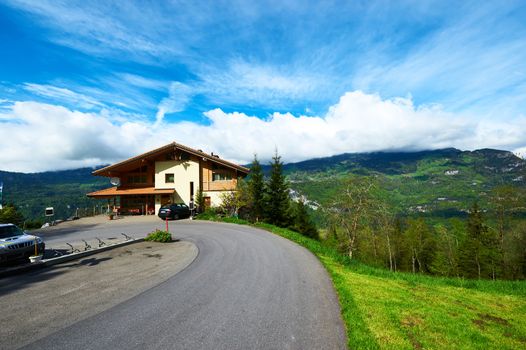 Swiss chalet near Reichenbach in Switzerland