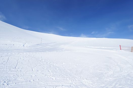 Mountains with snow in winter, Val-d'Isere, Alps, France