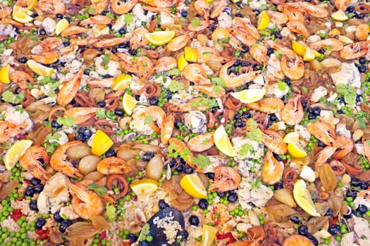 Paella, typical Spanish dish