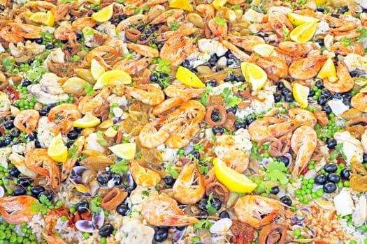 Paella, typical Spanish dish
