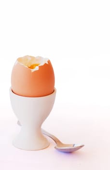 Boiled Egg isolated on a white background