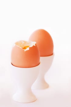 Boiled Egg isolated on a white background