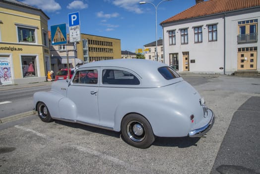 The photo is shot at the fish market in Halden, Norway.