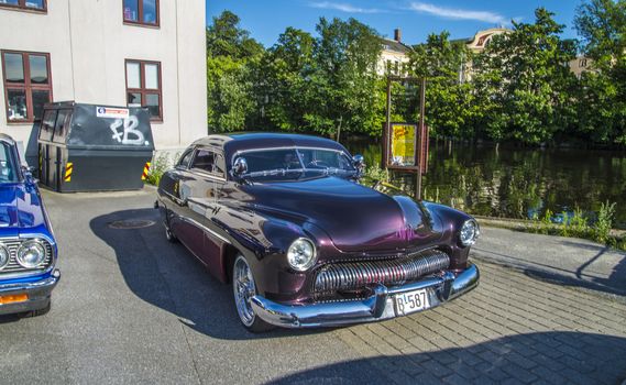 The photo is shot at the fish market in Halden, Norway.