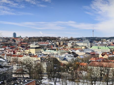 Panorama of Vilnius, Lithuania