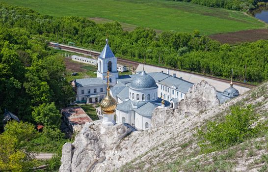 Divnogorsky Sacred Uspensky man's monastery in the summer