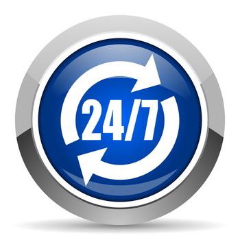 24/7 service icon