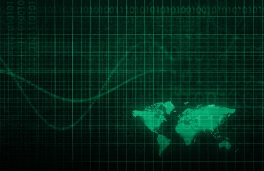 Technology Infrastructure as a IT Abstract Art