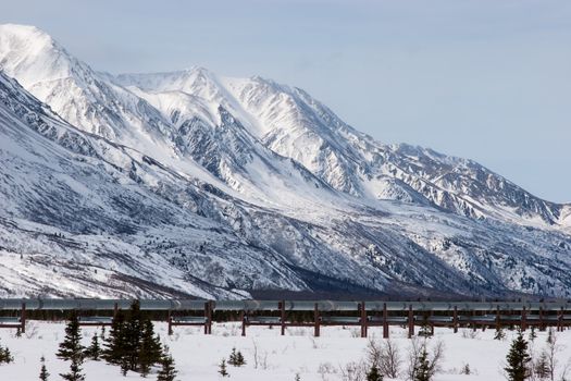 The Trans-Alaska Pipeline System in Interior, Alaska