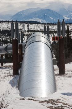 The Trans-Alaska Pipeline System in Interior, Alaska