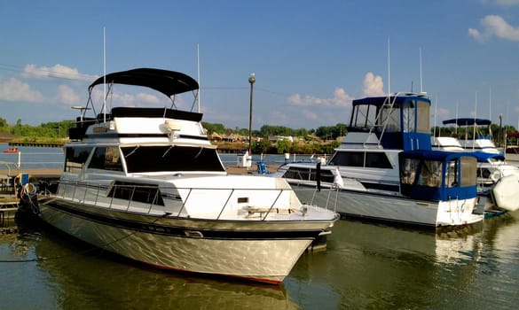 Huron Boats on a Dock