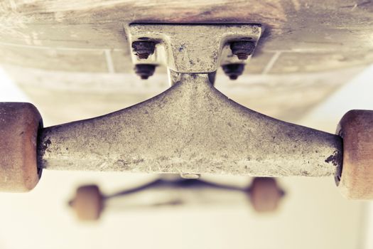 close up image of skateboard