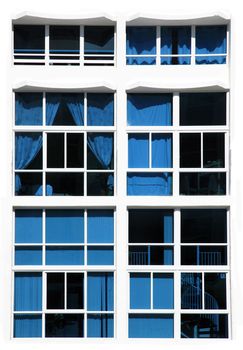 Modern building in urban city at the day.