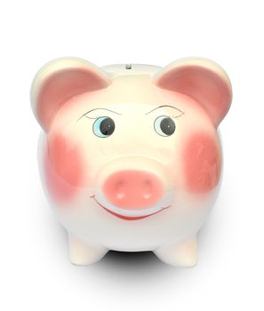 Piggy bank isolated on white background