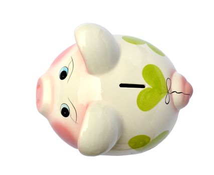 Piggy bank isolated on white background