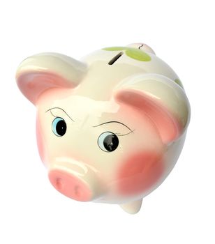 Piggy bank isolated on white background
