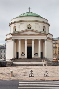 Three Crosses Square in Warsaw, Poland. Called Plac Trzech Krzyzy