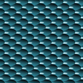 Seamless glossy squama background as blue texture