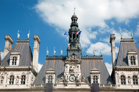 The Hotel de Ville, Paris, France. Houses City of Paris's administration