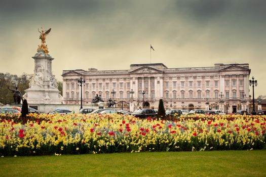 Buckingham Palace in London, the UK. Home to the Queen of England