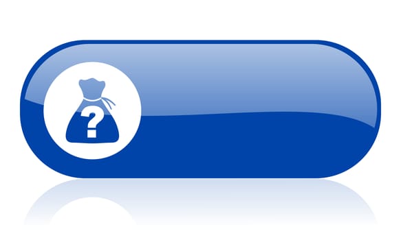 riddle blue web glossy icon