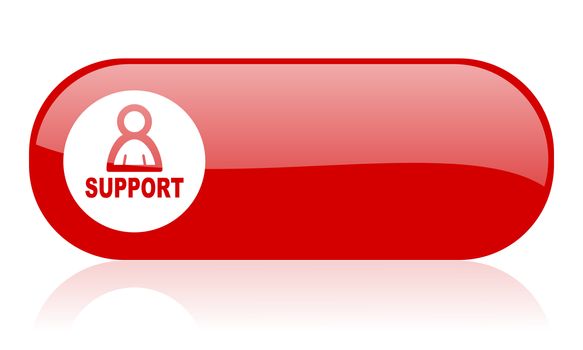 support red web glossy icon