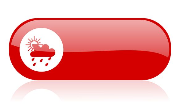 weather red web glossy icon