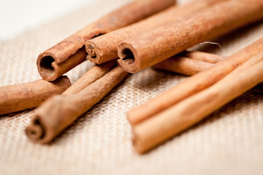 aromatic cinnamon sticks detail macro closeup christmas wintertime