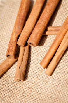 aromatic cinnamon sticks detail macro closeup christmas wintertime