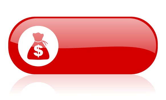 money red web glossy icon