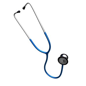 Doctor's stethoscope on a white background