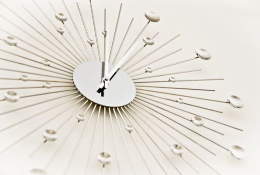Close up of a clock on the wall