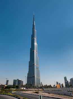 Burj Khalifa - the world's tallest tower at Downtown Burj Dubai, United Arab Emirates.