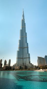 Burj Khalifa - the world's tallest tower at Downtown Burj Dubai, United Arab Emirates.