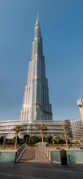 Burj Khalifa - the world's tallest tower at Downtown Burj Dubai, United Arab Emirates.