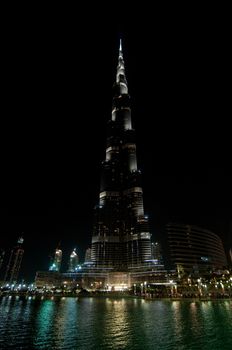 Burj Khalifa - the world's tallest tower at Downtown Burj Dubai, United Arab Emirates.