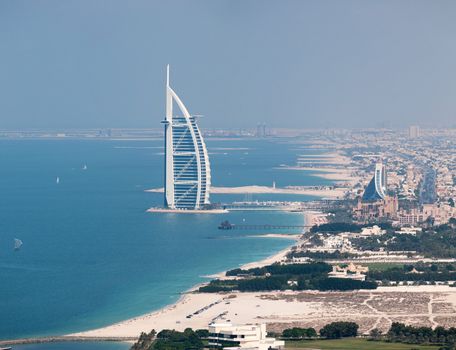 View on Burj Al Arab in Dubai, United Arab Emirates