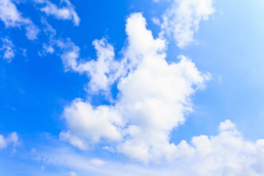 Blue sky and clouds background